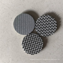1 2 5 10 disque de filtre de maille frittée de treillis métallique d&#39;acier inoxydable de Micron 316L